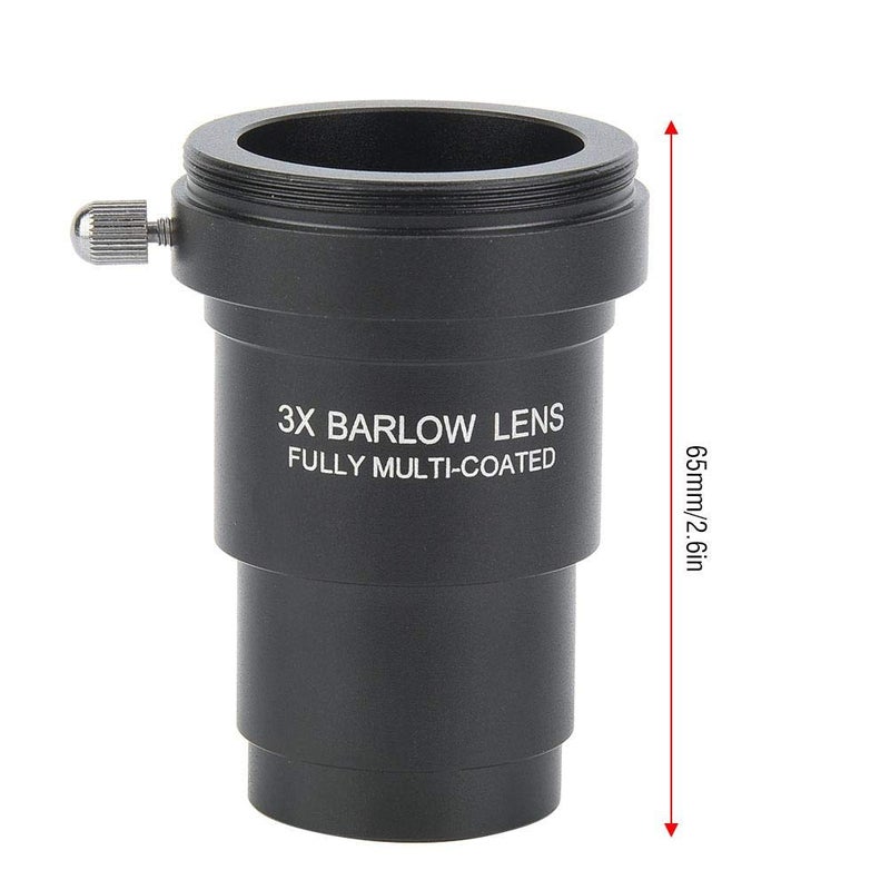 Oumij 3X Barlow Lens, Metal Optical Glass Telescope Barlow Lens, Telescope Accessory, M42x0.75 Thread Interface for 1.25 Inch Astronomical Telescope Eyepieces - Image 5
